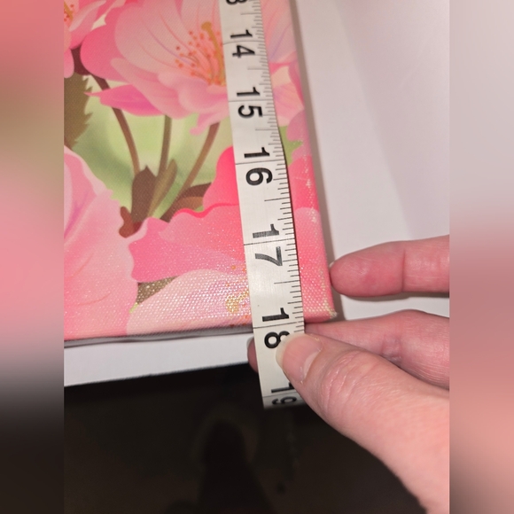 Floral Canvas Art with Inspirational Quote - Picture 6 of 8